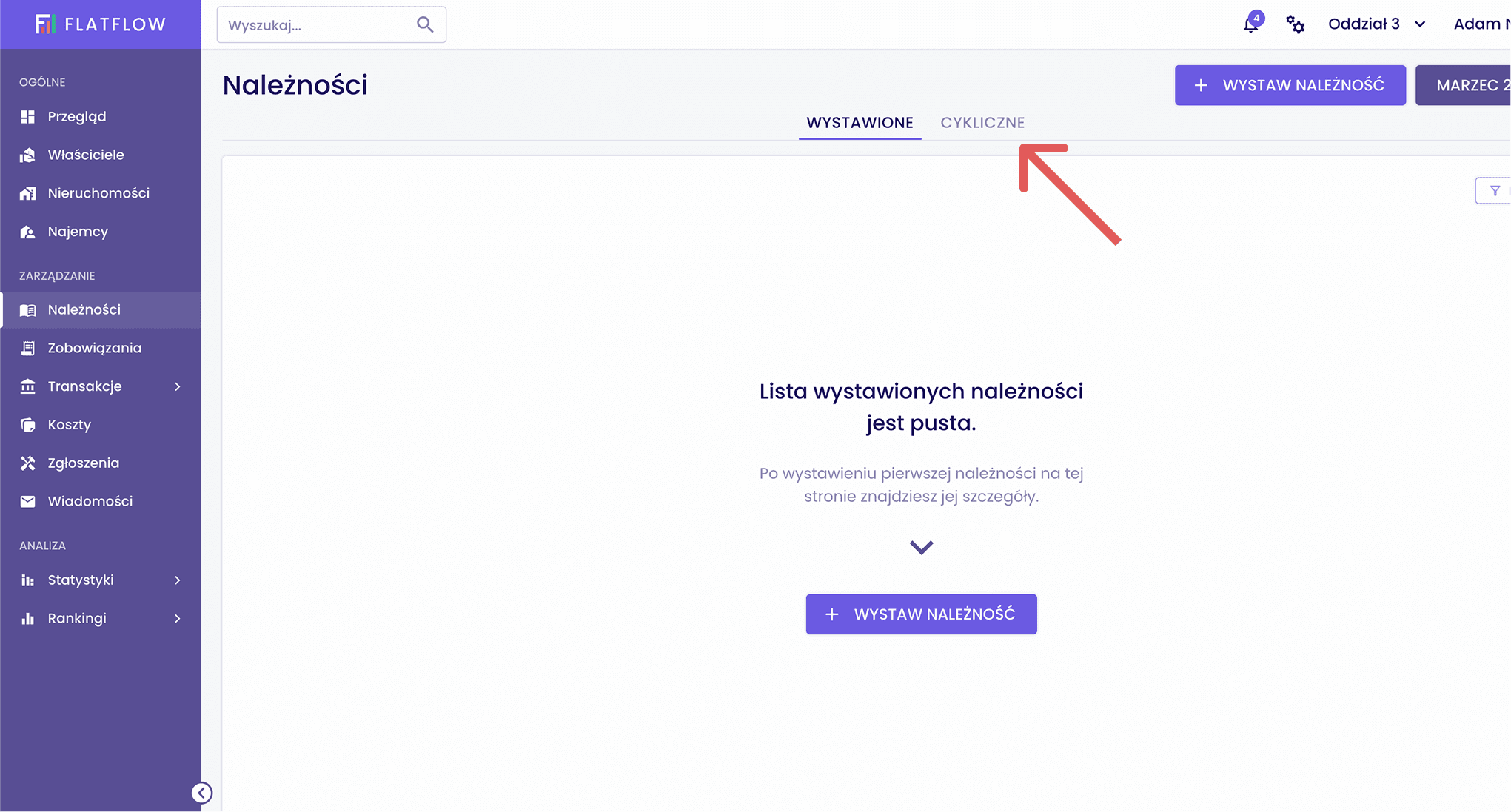 Lista należności